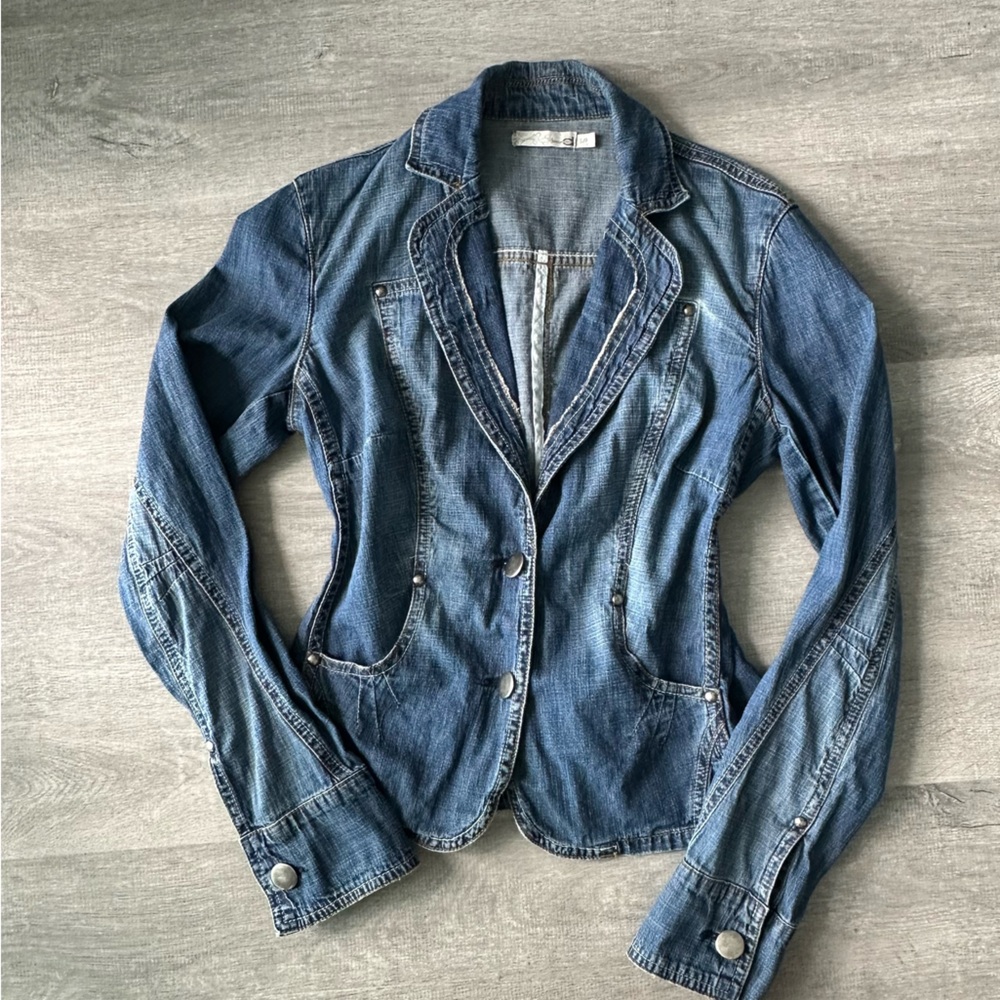 Vintage Y2K Dynamite Women's Denim Blazer Jean Jacket